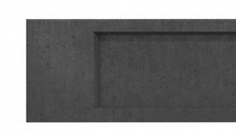 Podmurówka betonowa kaseton - 250 cm / 25 cm - antracyt